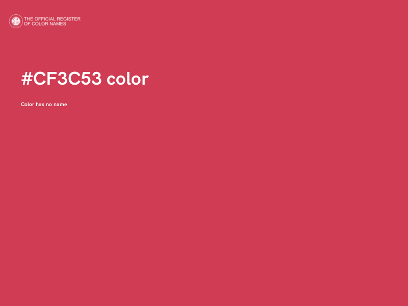 #CF3C53 color image