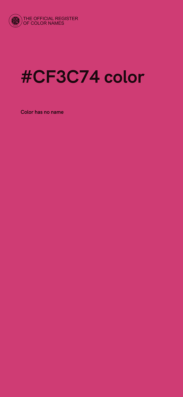 #CF3C74 color image