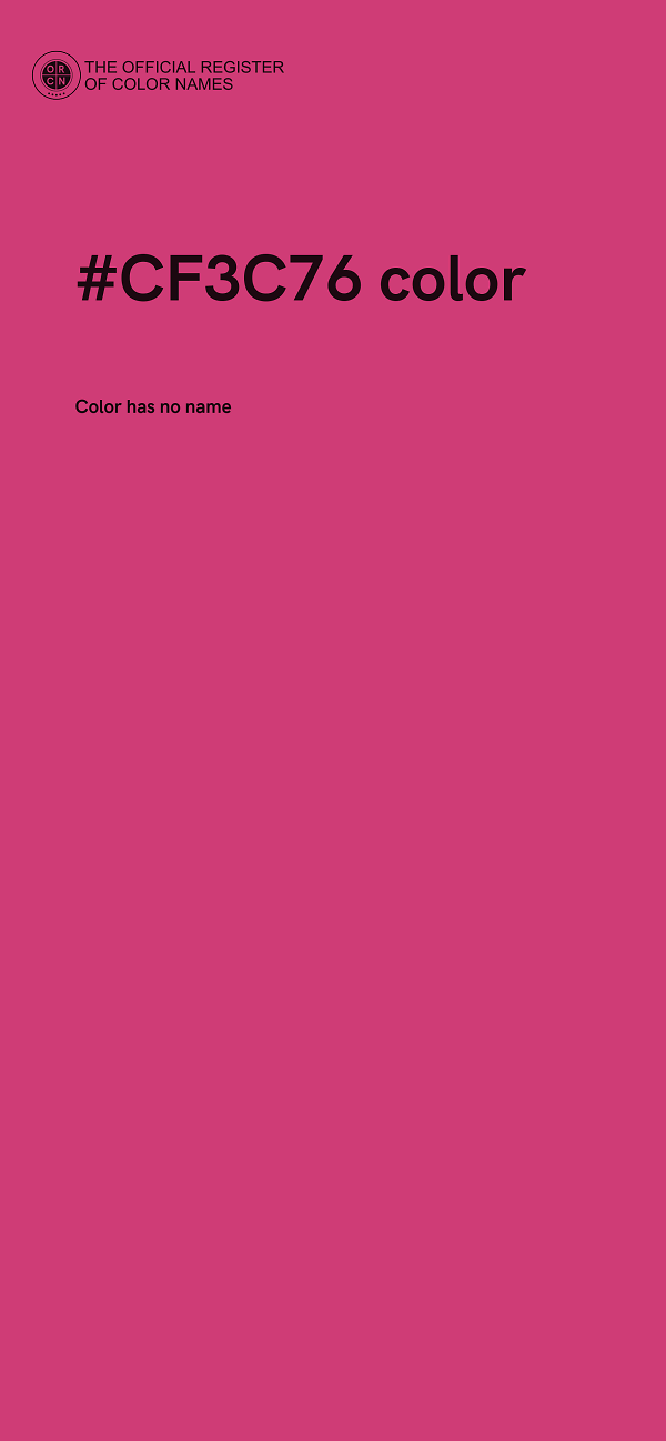 #CF3C76 color image
