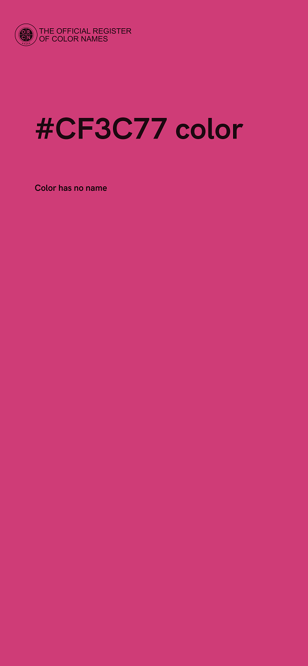 #CF3C77 color image