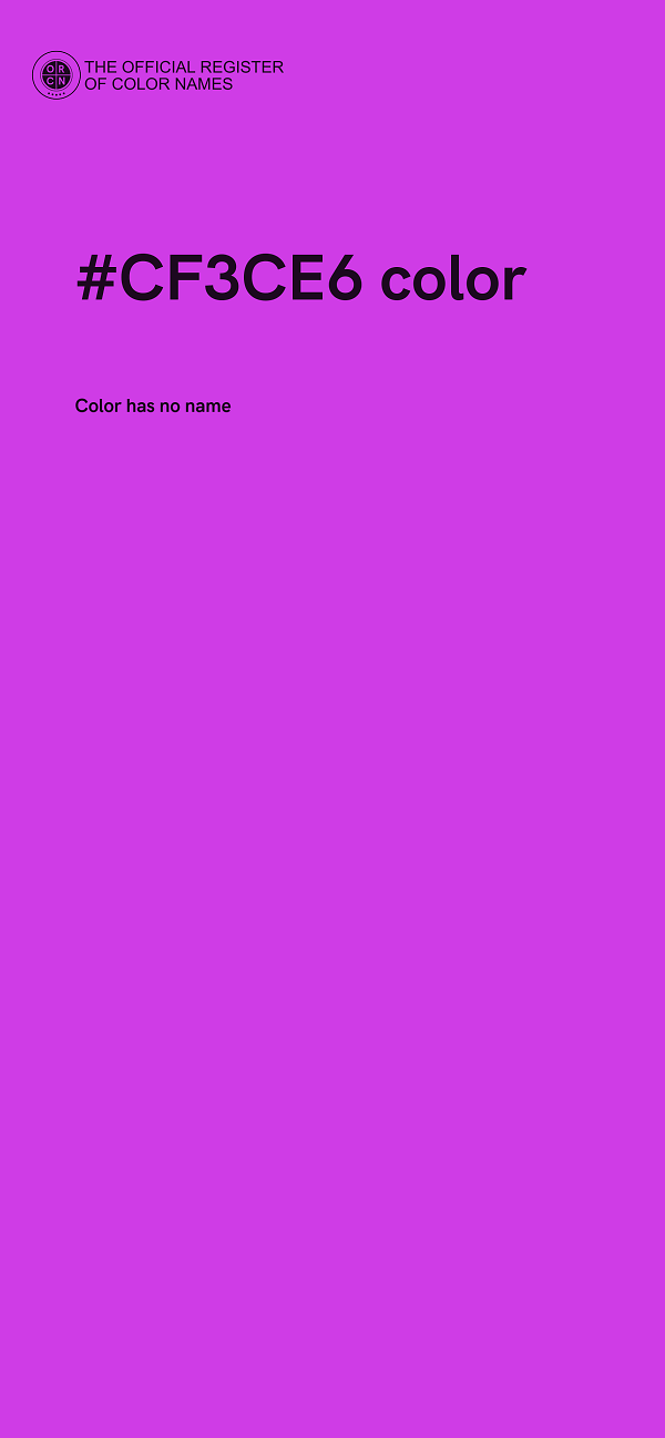 #CF3CE6 color image