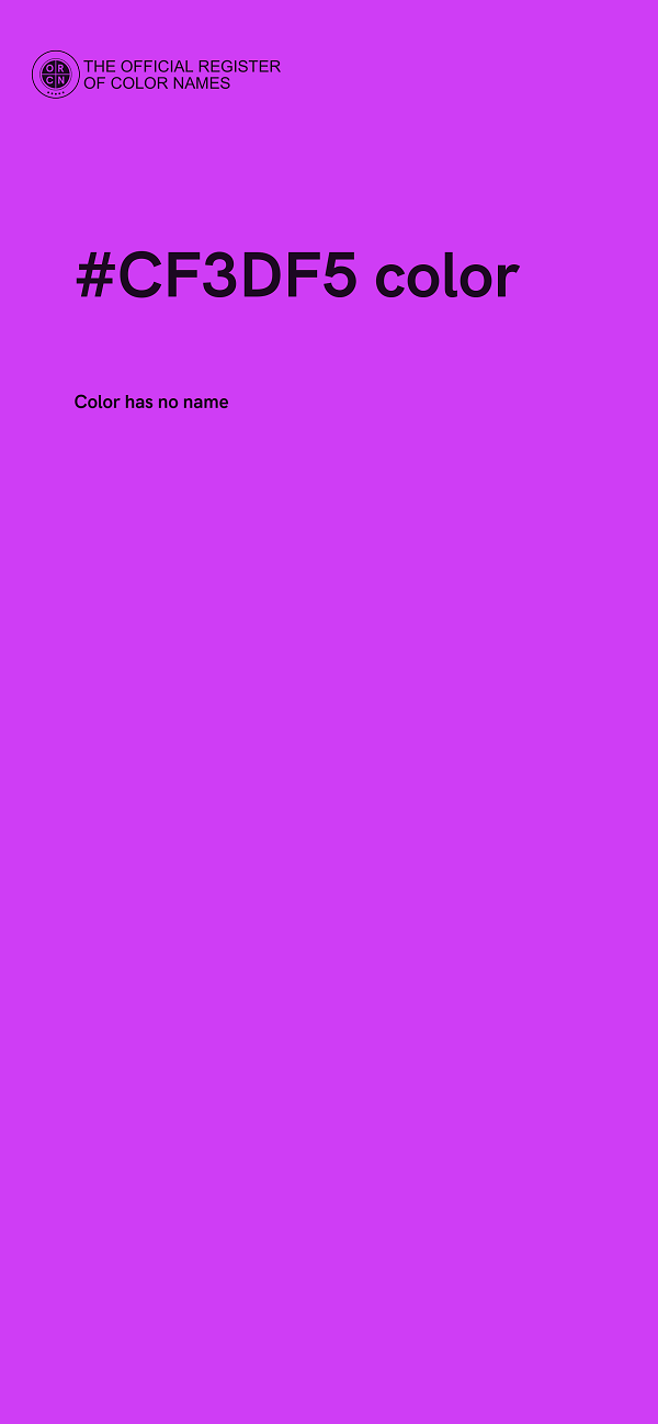 #CF3DF5 color image