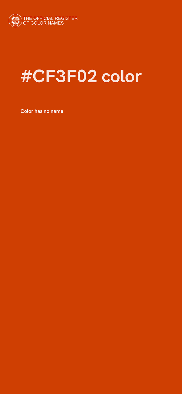 #CF3F02 color image