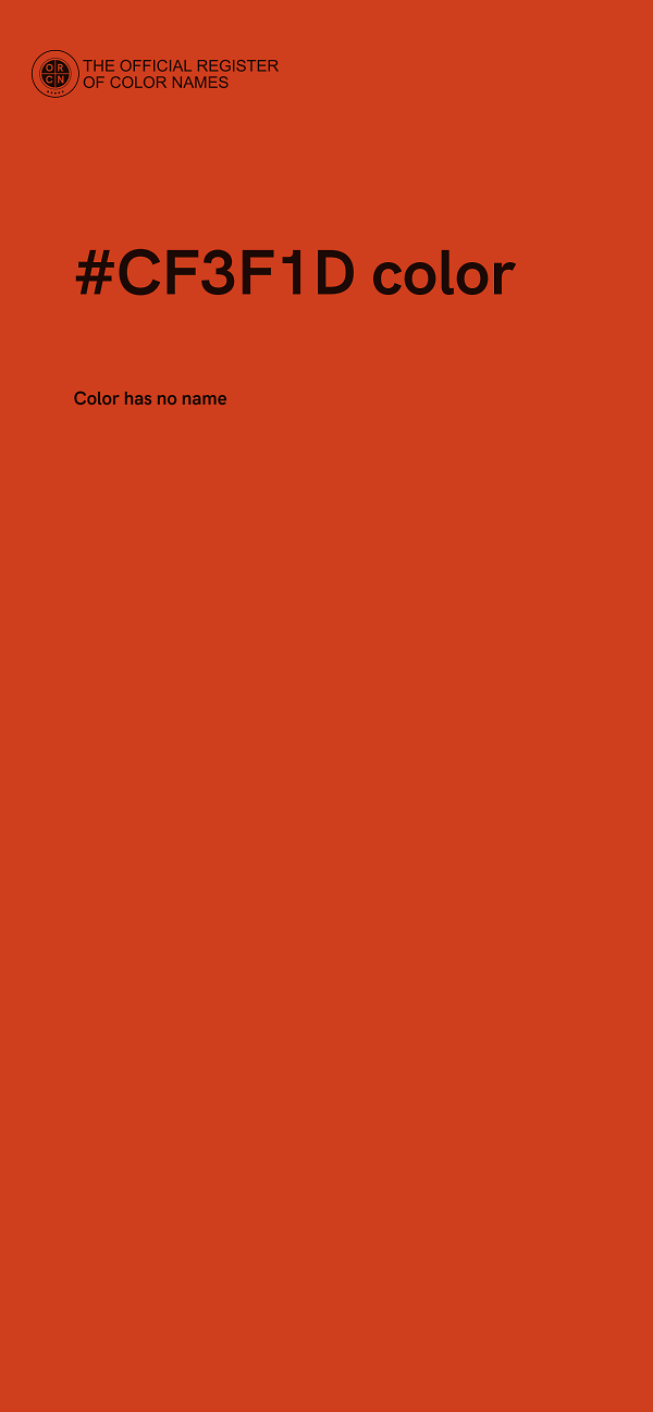 #CF3F1D color image