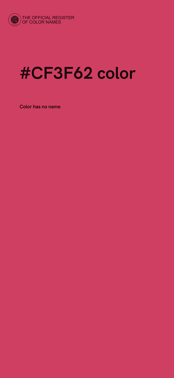 #CF3F62 color image
