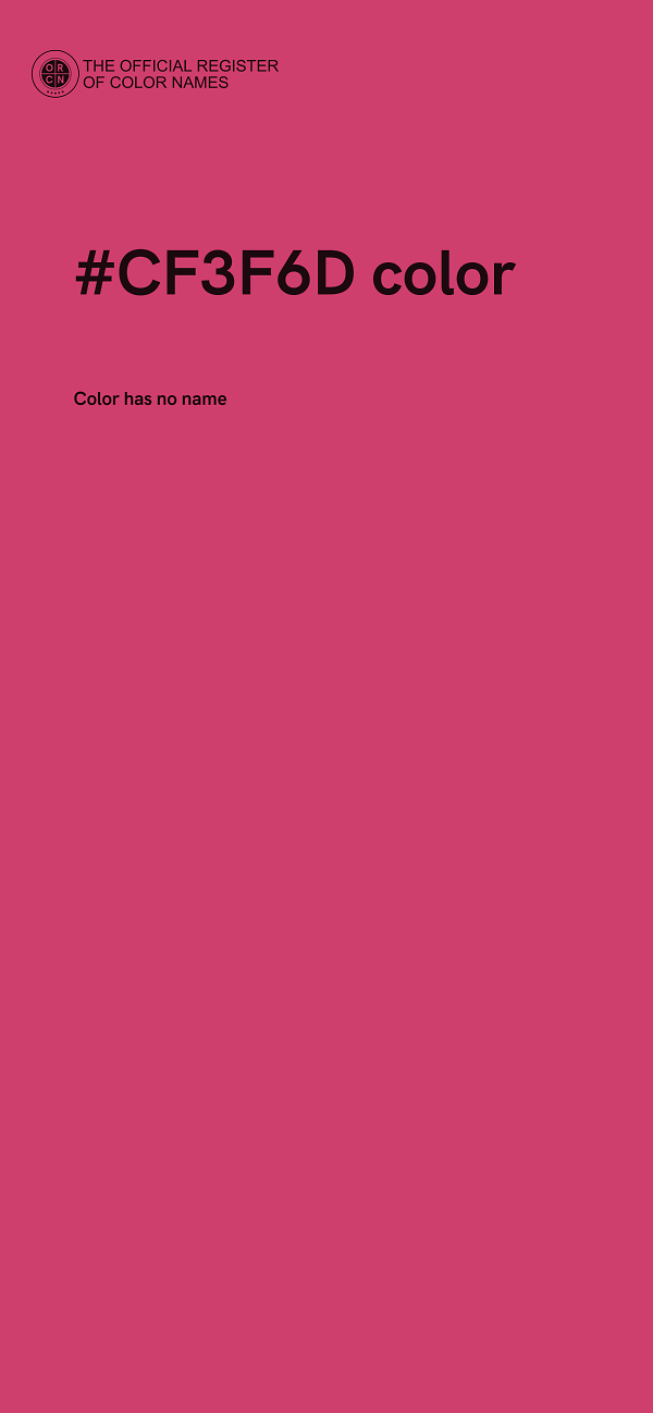 #CF3F6D color image