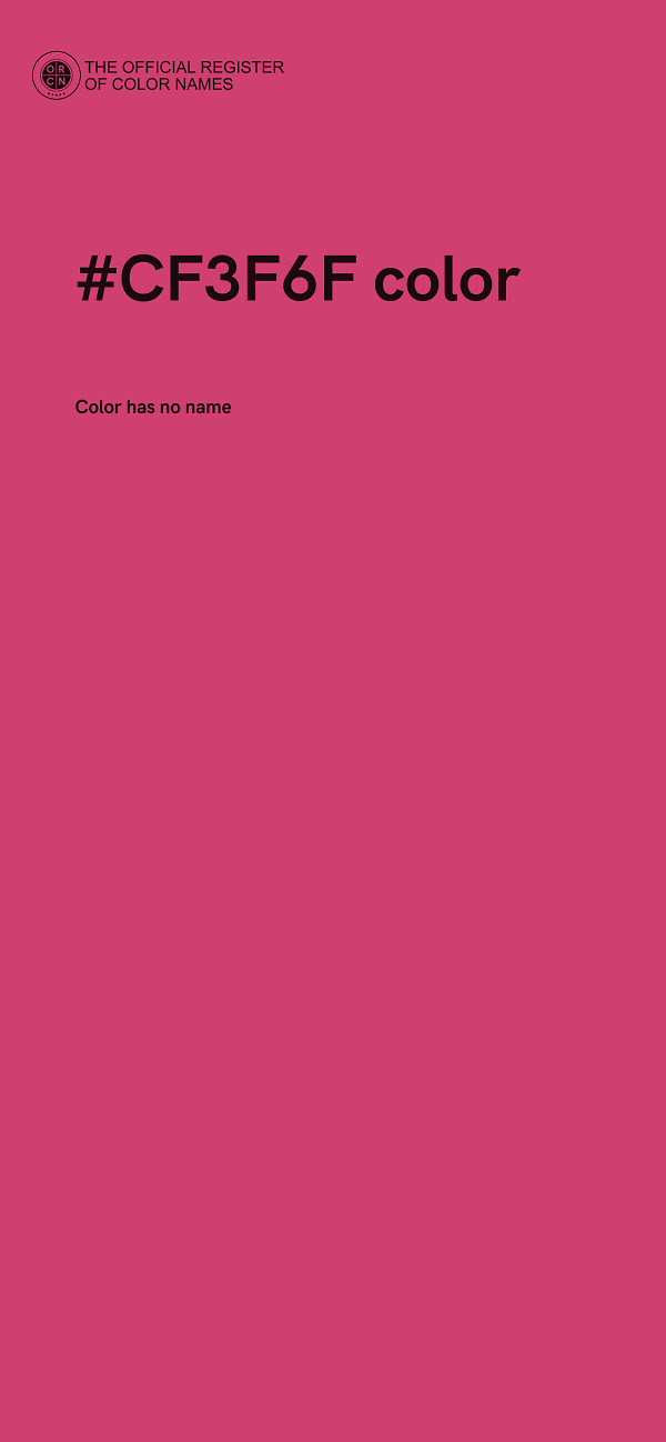 #CF3F6F color image