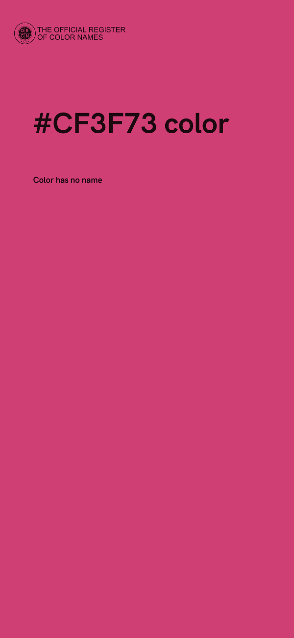 #CF3F73 color image