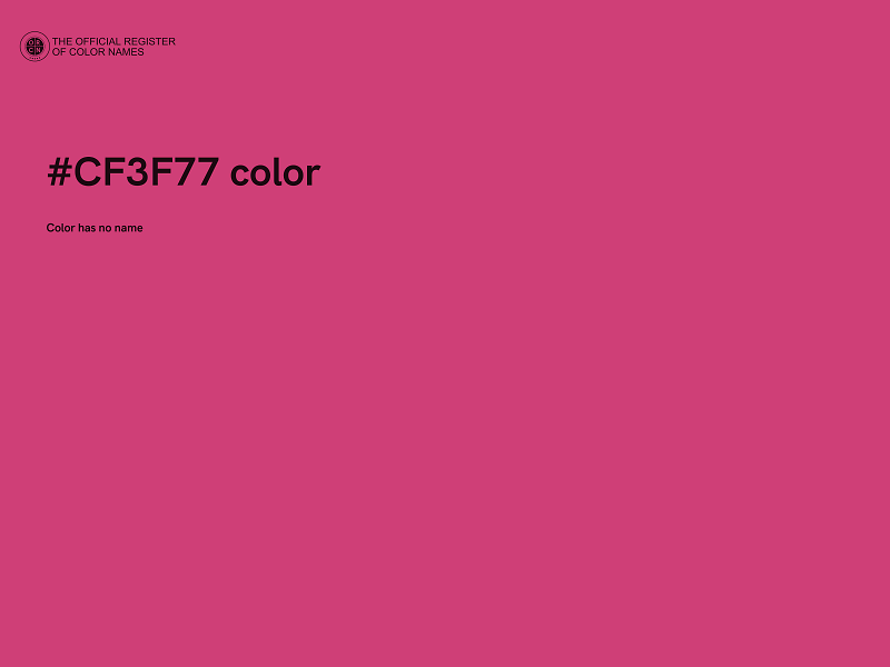 #CF3F77 color image