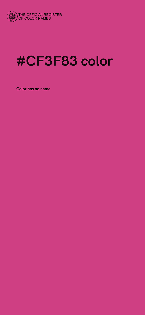#CF3F83 color image