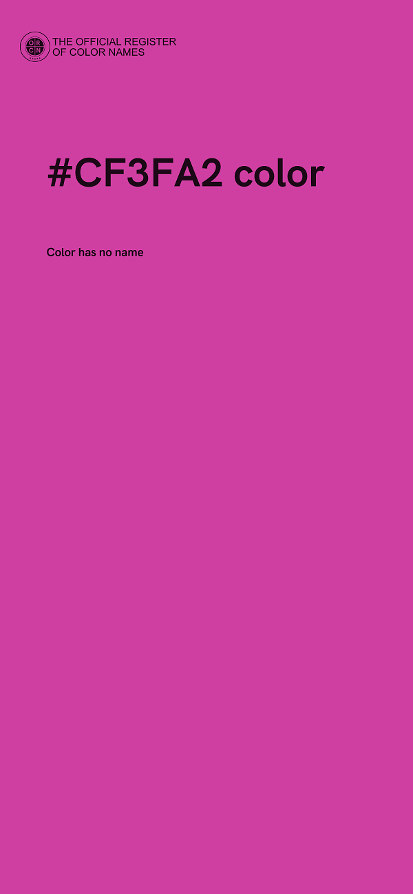 #CF3FA2 color image