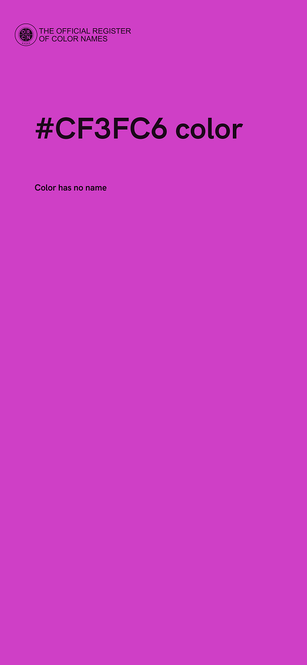 #CF3FC6 color image