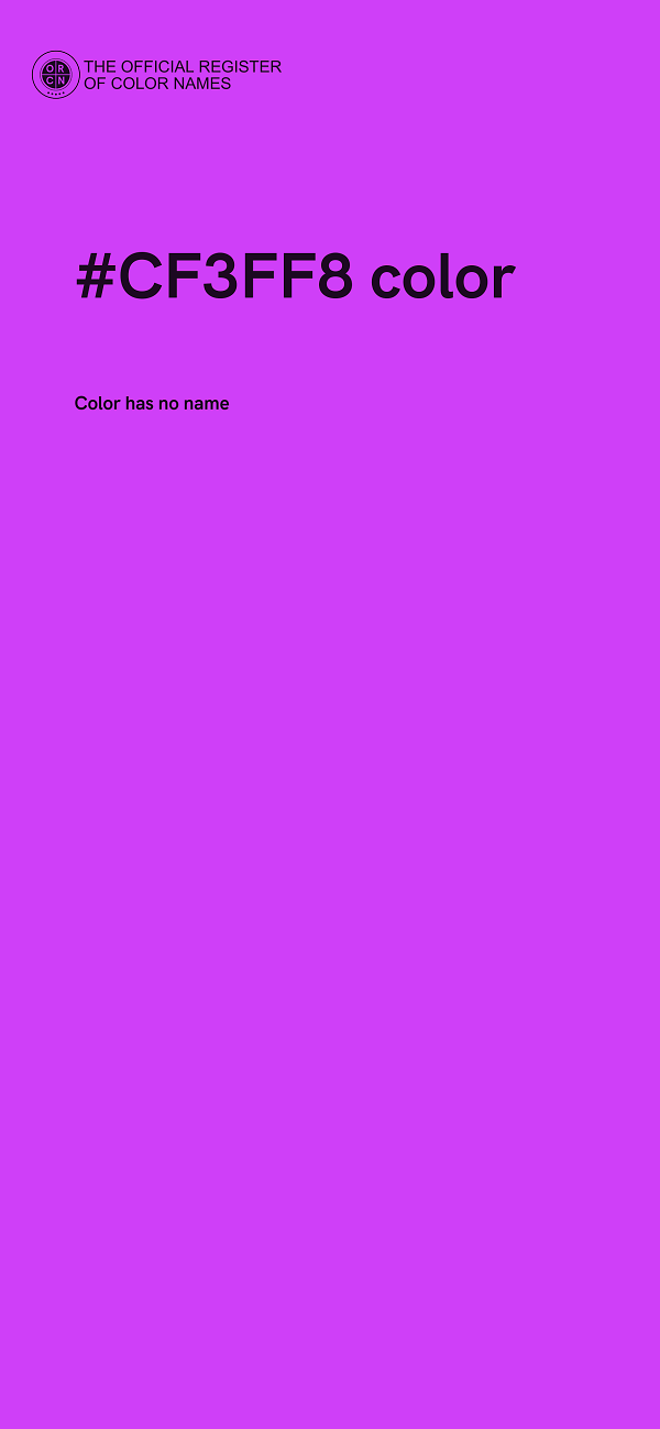 #CF3FF8 color image