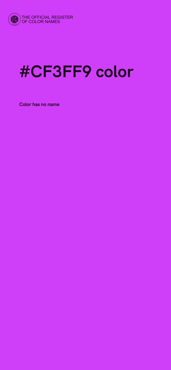 #CF3FF9 color image