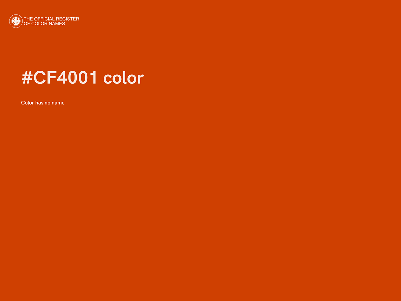 #CF4001 color image