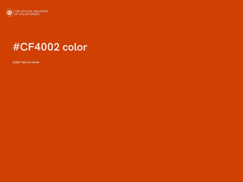 #CF4002 color image
