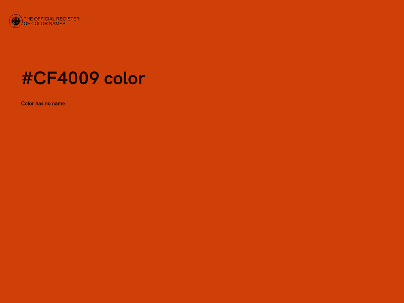 #CF4009 color image