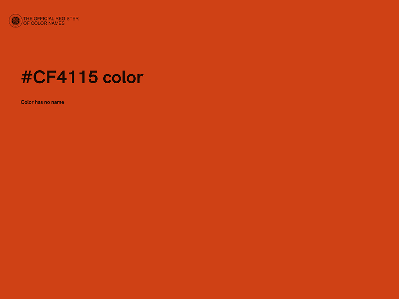 #CF4115 color image