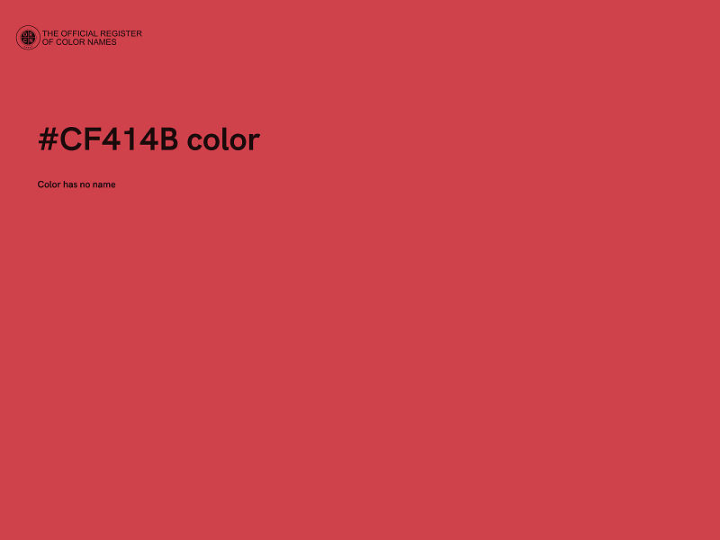#CF414B color image