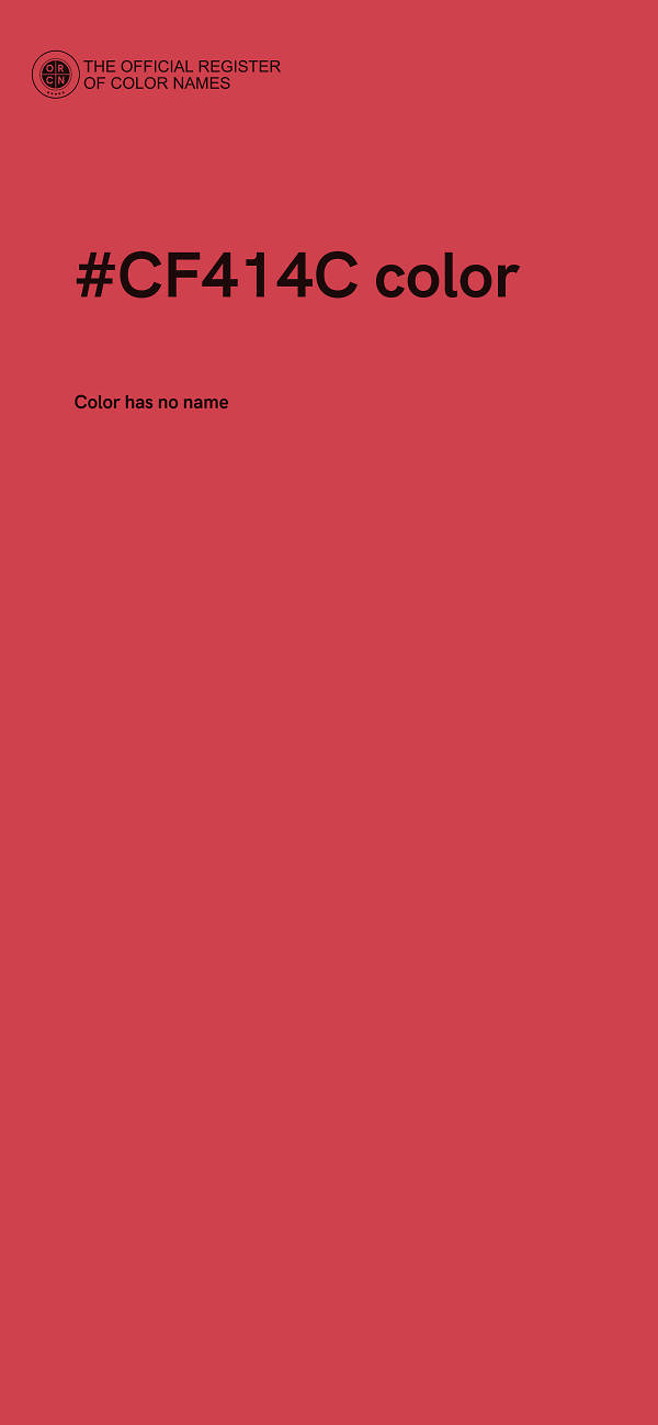 #CF414C color image