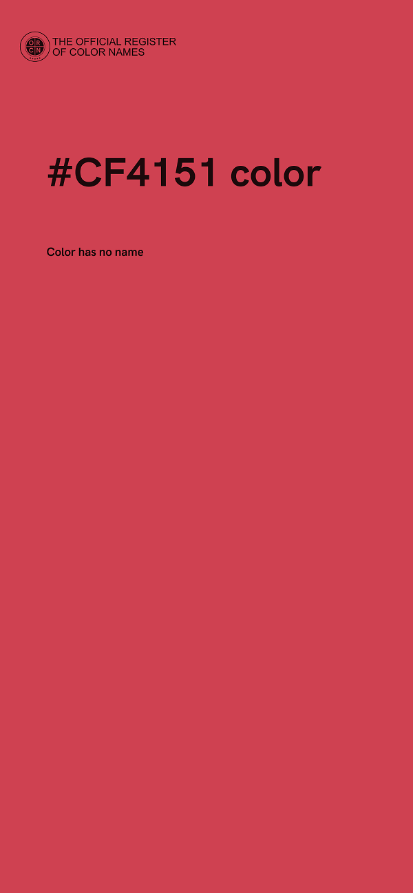 #CF4151 color image