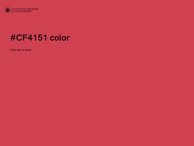 #CF4151 color image