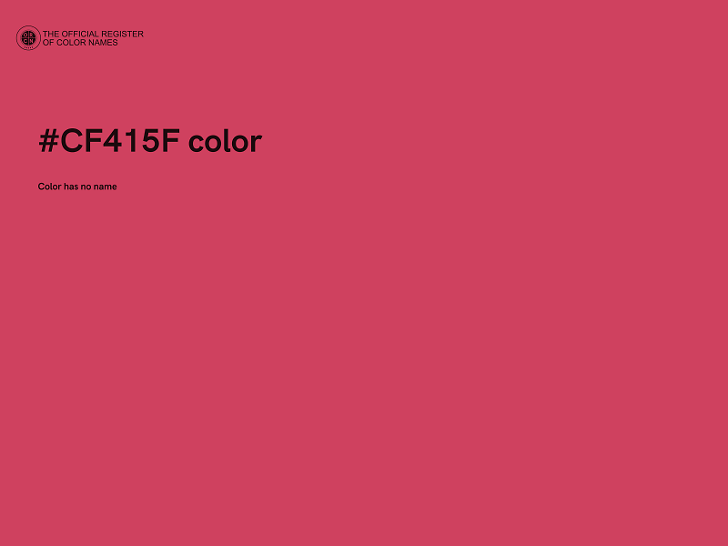 #CF415F color image