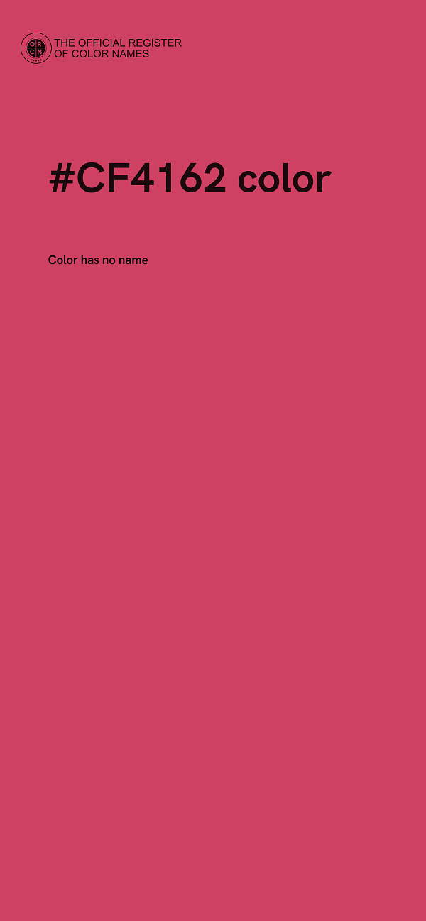 #CF4162 color image