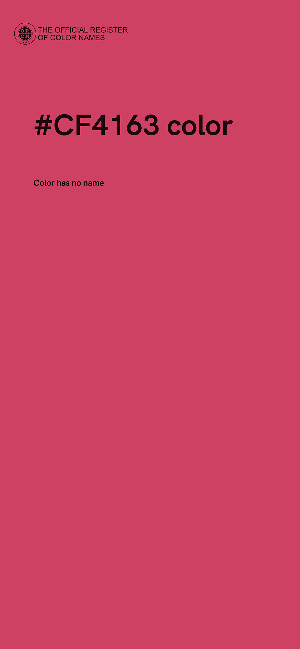 #CF4163 color image