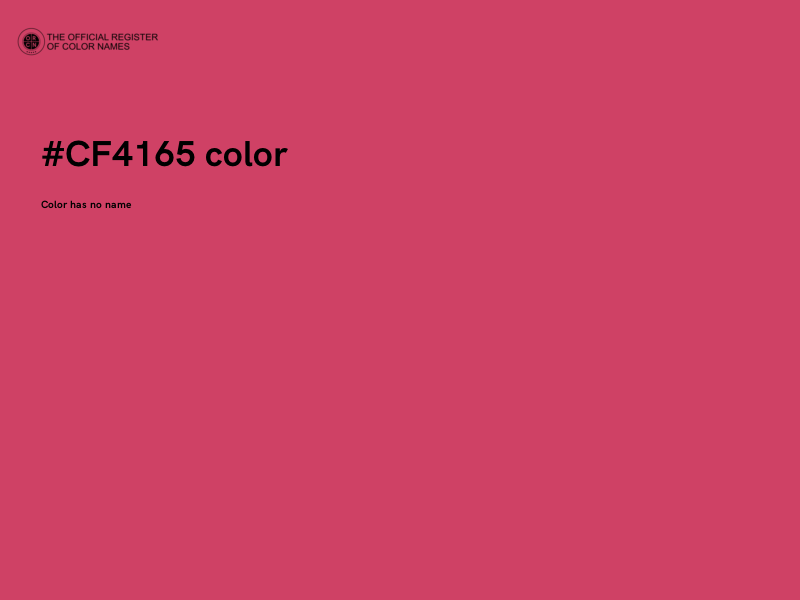 #CF4165 color image