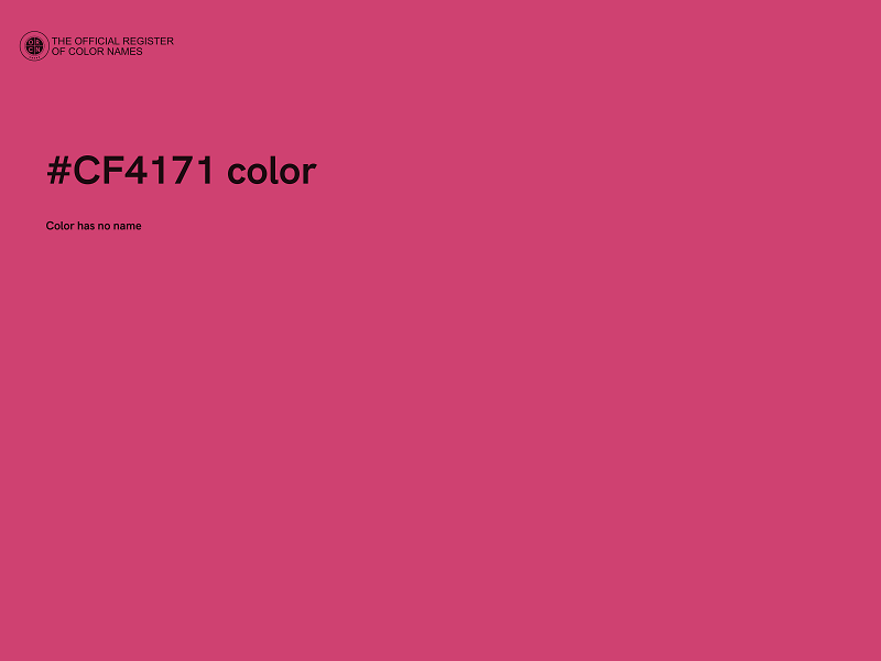 #CF4171 color image