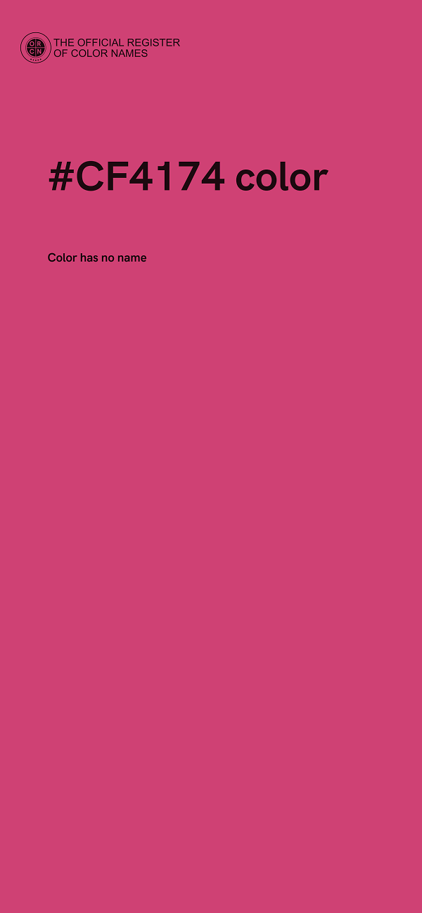 #CF4174 color image