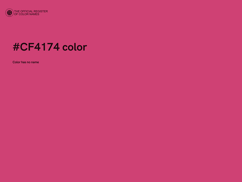 #CF4174 color image
