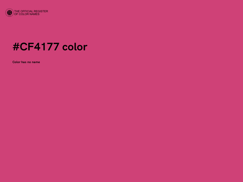 #CF4177 color image