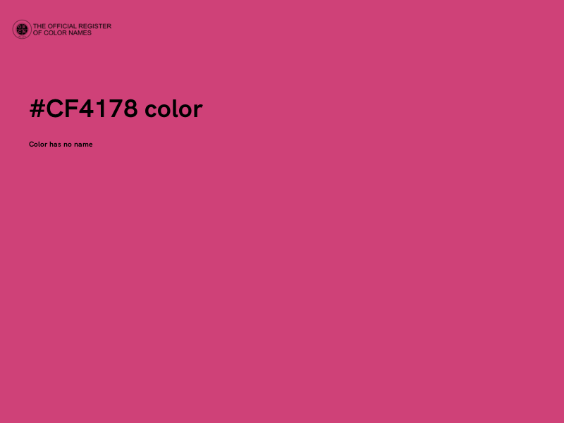 #CF4178 color image