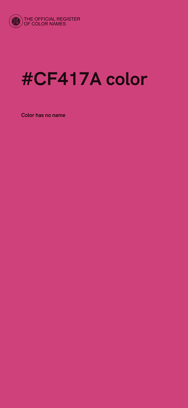 #CF417A color image