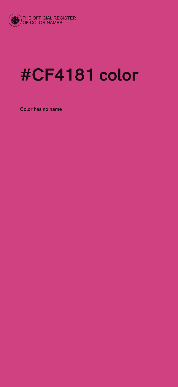 #CF4181 color image