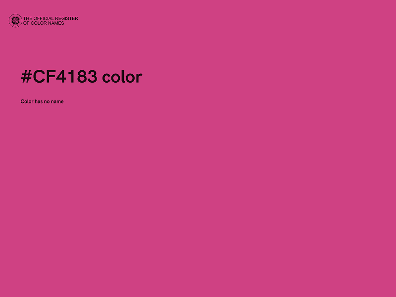 #CF4183 color image