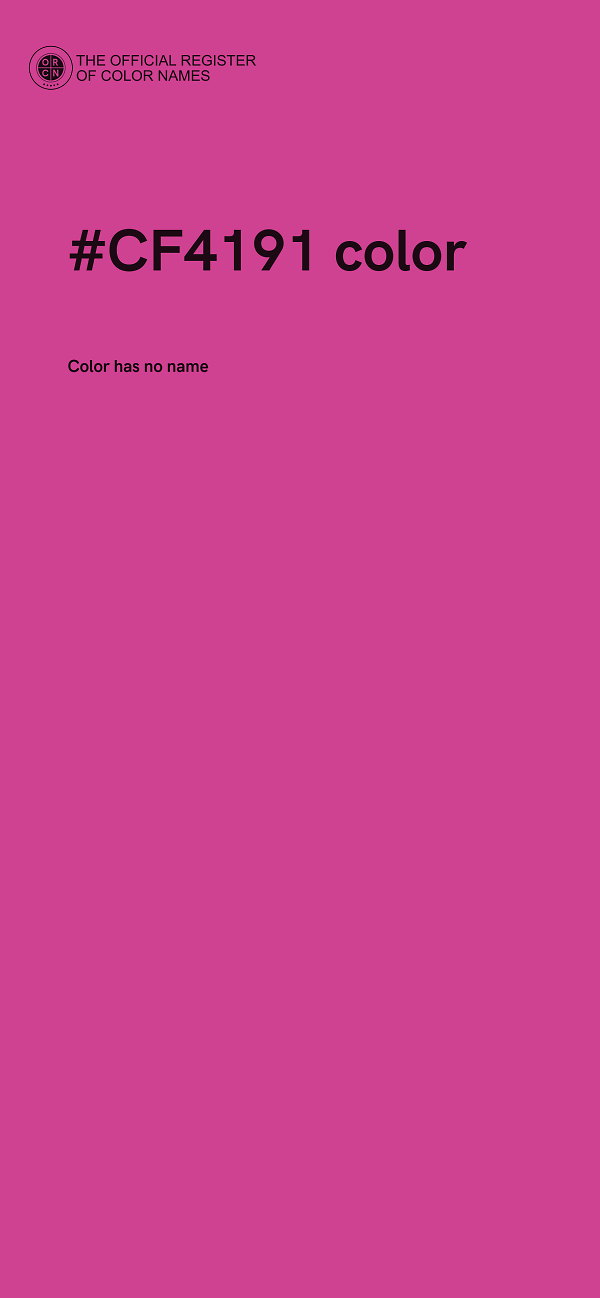 #CF4191 color image