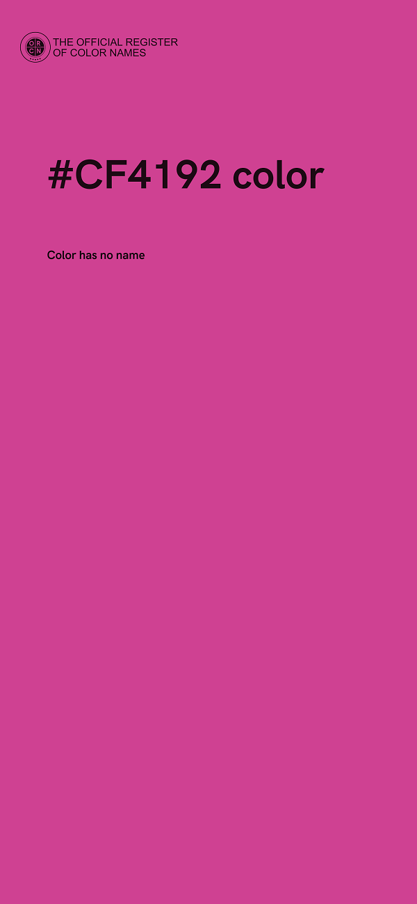 #CF4192 color image