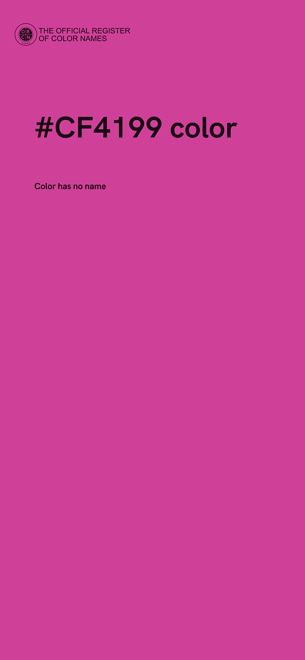 #CF4199 color image