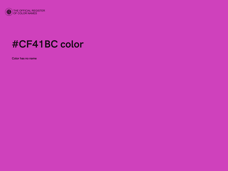 #CF41BC color image
