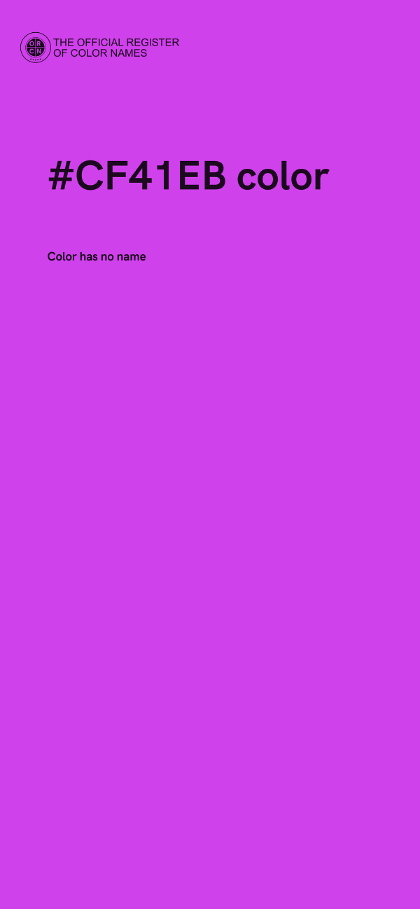 #CF41EB color image