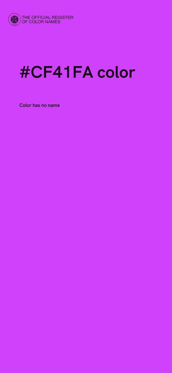 #CF41FA color image