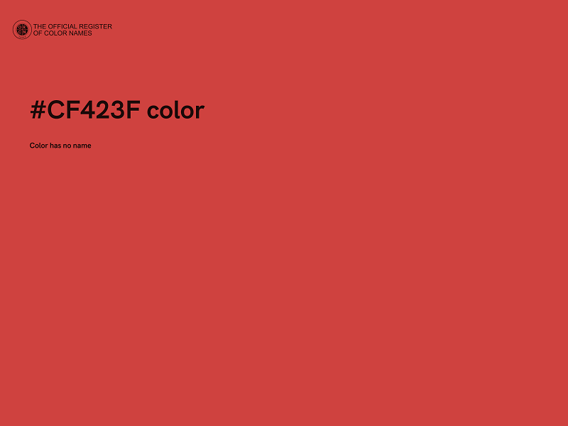 #CF423F color image