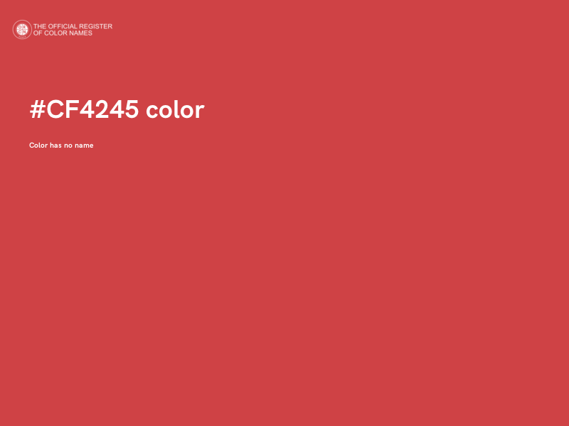 #CF4245 color image