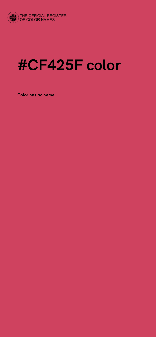 #CF425F color image