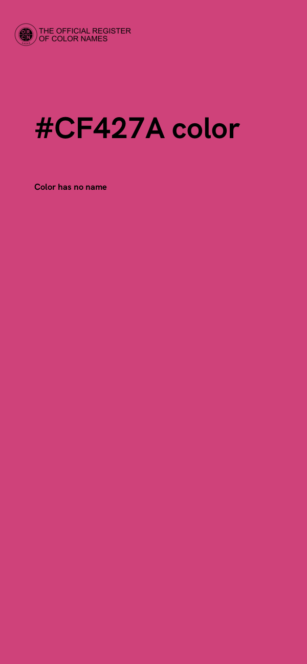 #CF427A color image