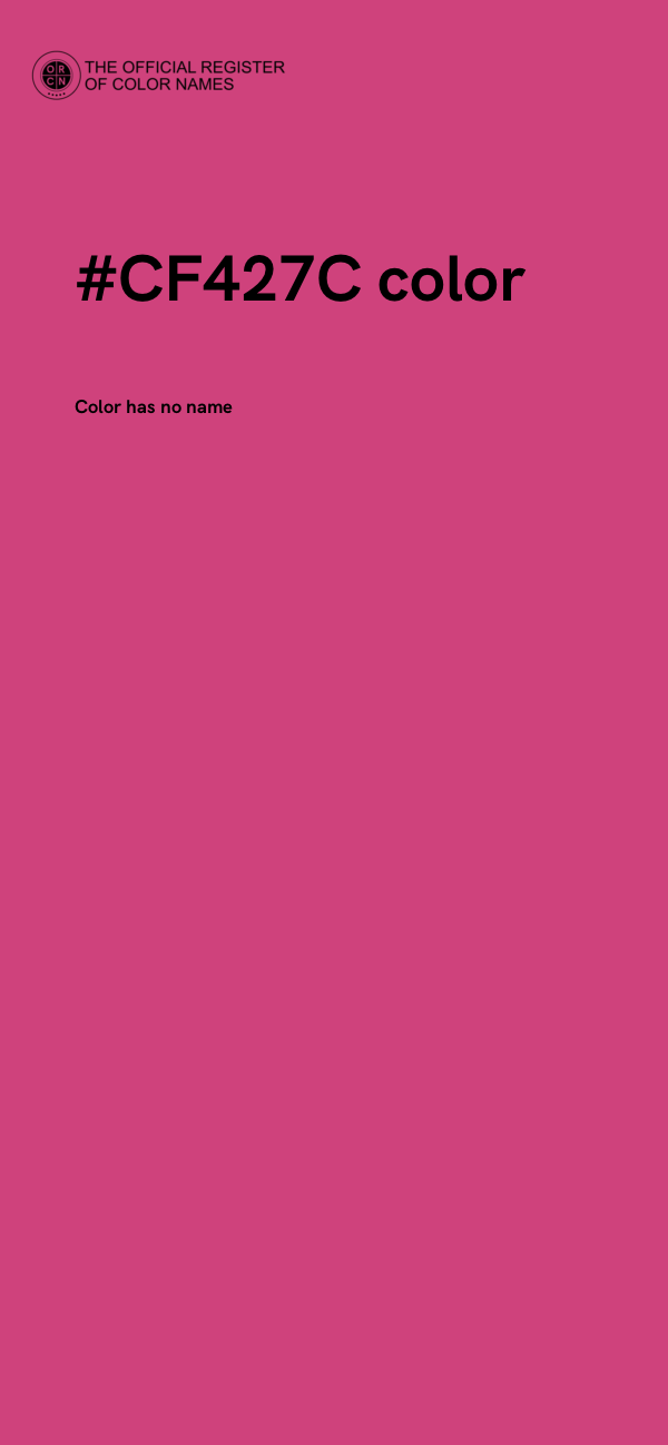 #CF427C color image