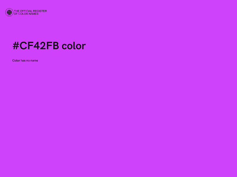 #CF42FB color image